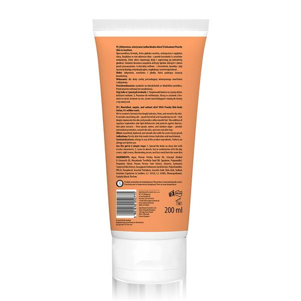 Apis Peachy Skin Moisturising Body Lotion with Peach and Cotton Extract for Dry Skin 200ml