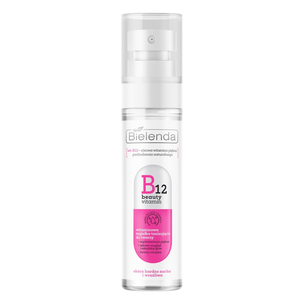 Bielenda B12 Beauty Vitamin Witaminowa Mgiełka Tonizująca dla Skóry Bardzo Suchej i Wrażliwej 75ml