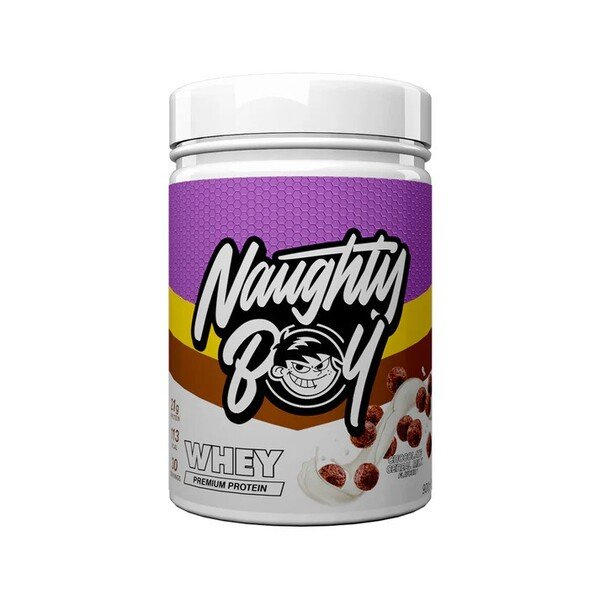 Naughty Boy Advanced Whey Odżywka Białkowa na Wsparcie Wzrostu Mięśni Czekoladowe Płatki z Mlekiem 900g