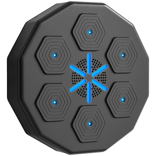 SPORTNOW Music Boxing Machine with Bluetooth Connection and LED Light Smart, Wall Mounted for Punching Beat Boxing Training