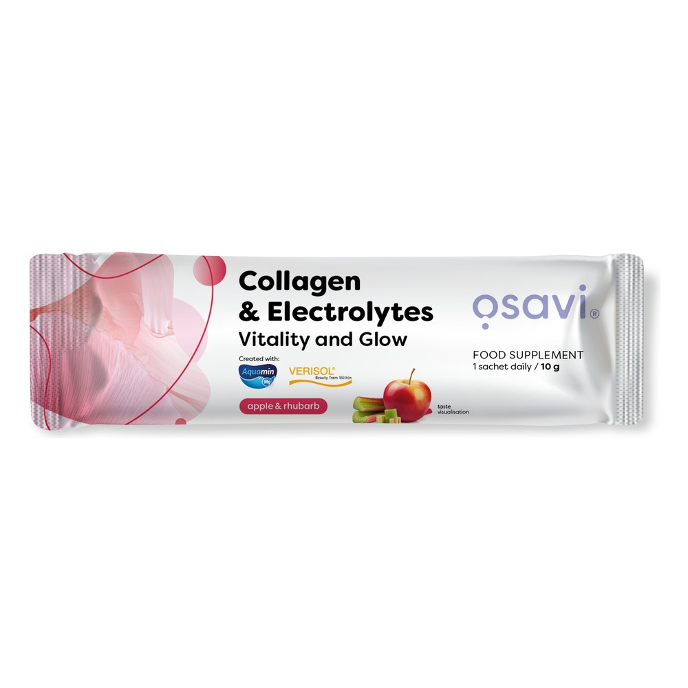 Collagen Electrolytes Vitality and Glow, Apple & Rhubarb - 10g (1 serving)