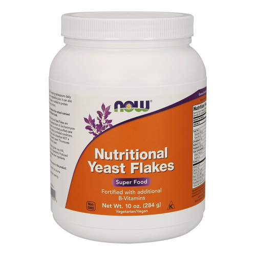 Now Foods Nutritional Yeast Flakes Odżywczy Proszek Drożdżowy 284g