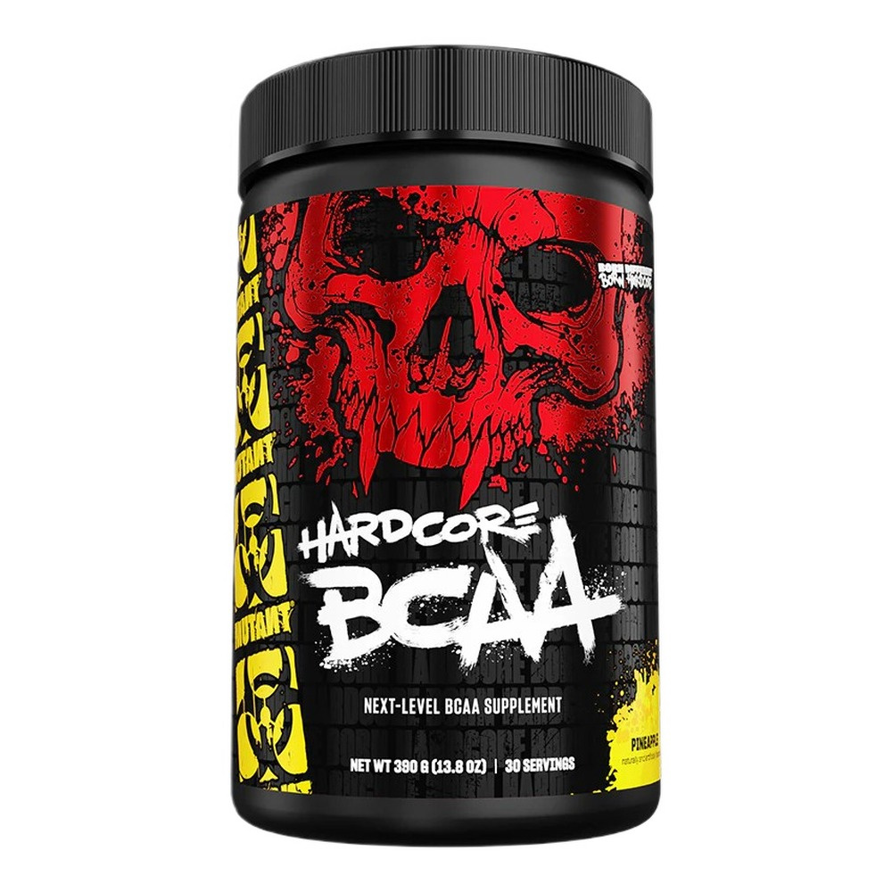 Mutant Hardcore BCAA Amino Acids Powder Pineapple Flavour For Recovery and Performance Support 390g