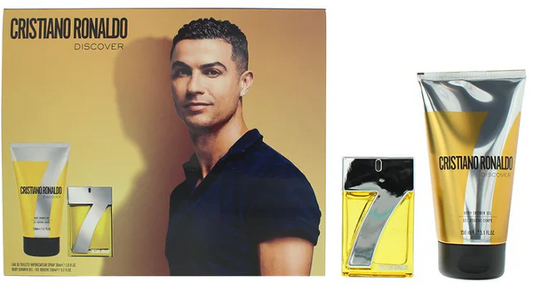 Cristiano Ronaldo CR7 Discover Gift Set 100ml EDT + 150ml Shower Gel + 150ml Body Spray Zestaw Upominkowy dla Mężczyzn 1 Sztuka