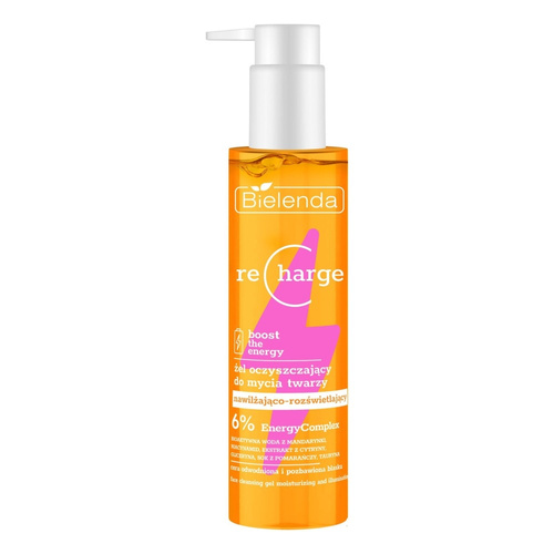 Bielenda Recharge Boost The Energy Moisturizing and Brightening Cleansing Gel for Dehydrated Dull Skin 150ml