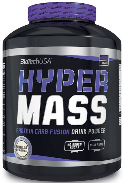 BioTechUSA Hyper Mass Vanilla Gainer for Muscle Mass Growth 4000g
