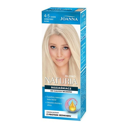Joanna Naturia Blond Rozjaśniacz do Całych Włosów 4 Tony Doskonałe Rezultaty 100ml