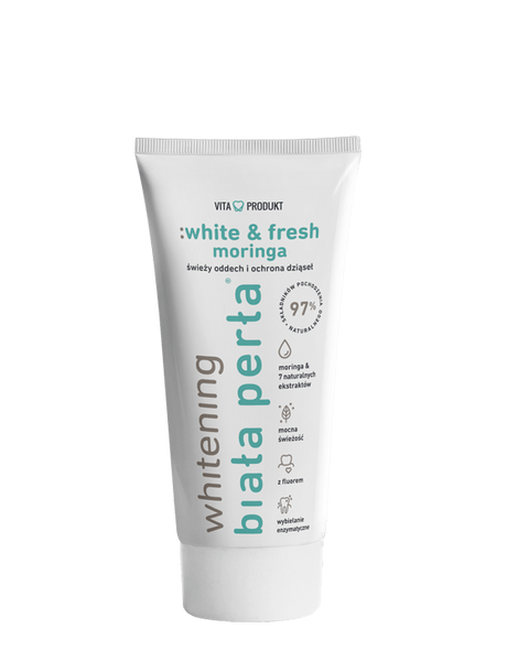 Biała Perła White & Fresh Moringa Herbal Toothpaste Fresh Breath and Gum Protection 75ml