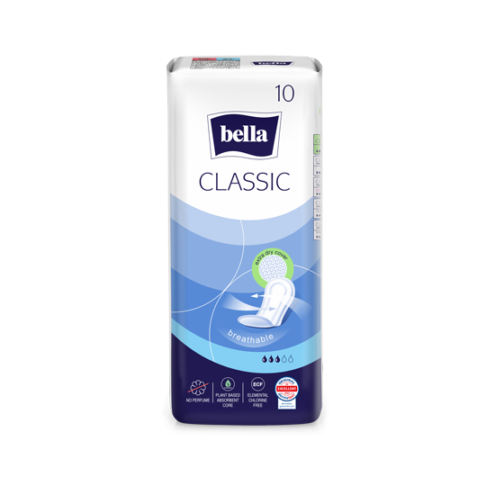 Bella Classic Sanitary Pads 10 Pieces