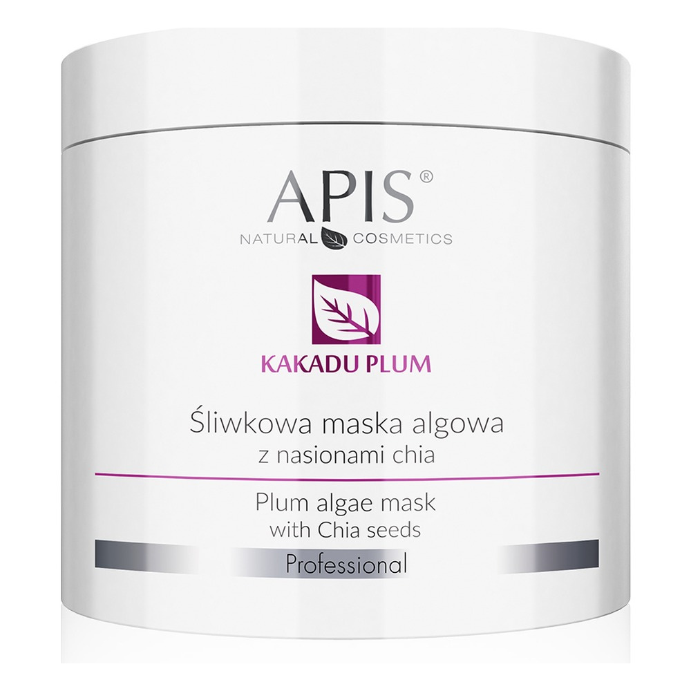 Apis Professional Kakadu Plum Śliwkowa Maska Algowa z Nasionami Chia dla Skóry Suchej i Wrażliwej 200g
