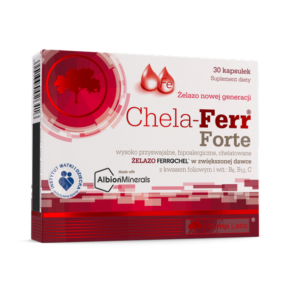 Olimp Chela-Ferr Forte Żelazo Nowej Generacji 30 Kapsułek