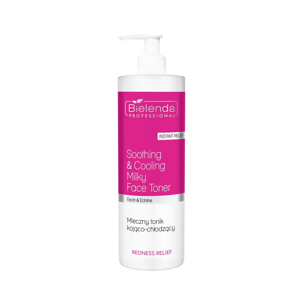 Bielenda Professional Redness Relief Mleczny Kojąco - Chłodzący Tonik dla Skóry Naczynkowej 500ml