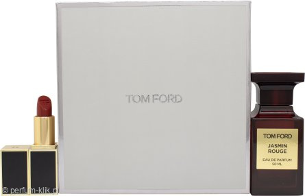 Tom Ford Private Blend Jasmin Rouge Gift Set - EDP 50ml Spray + Lipstick 3g Set for Women 1 Piece