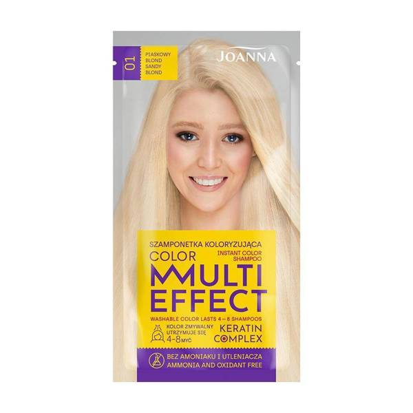 Joanna Multi Effect Color Szamponetka Koloryzująca Nr 01 Piaskowy Blond 35g