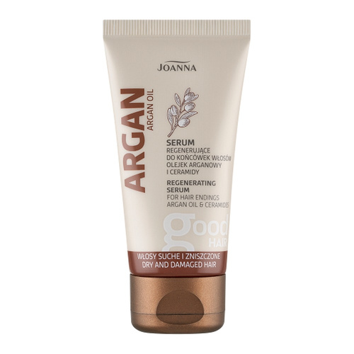 Joanna Argan Oil Wygładzające Regenerujące Serum na końcówki z Olejkiem Arganowym dla Włosów Suchych i Zniszczonych 50g