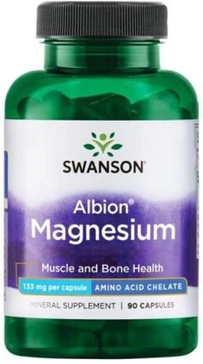 Swanson Albion Magnesium 133mg 90 Kapsułek