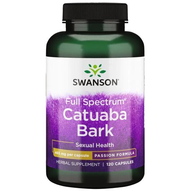 Swanson Full Spectrum Catuaba Bark 465mg Wspiera Zdrowie Seksualne 120 Kapsułek