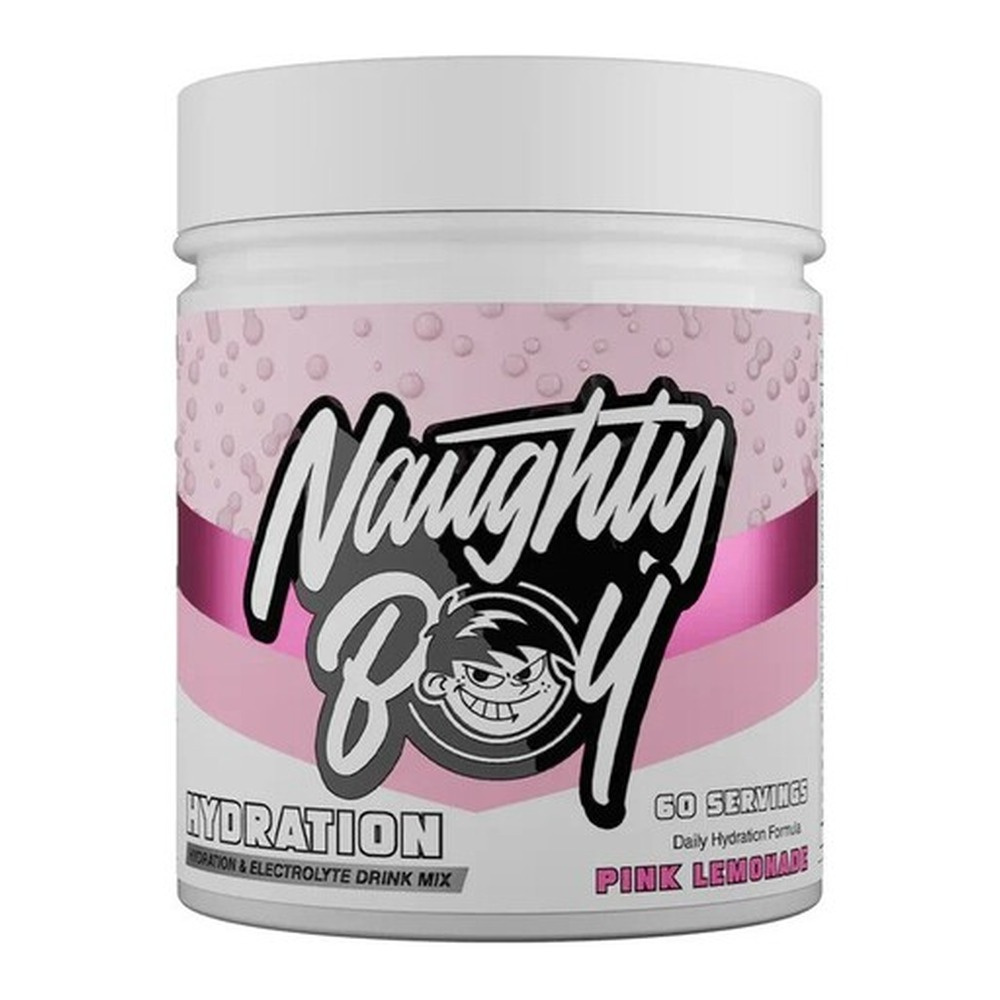 Naughty Boy Hydration Pink Lemonade Electrolyte Powder for Hydration and Performance 510g