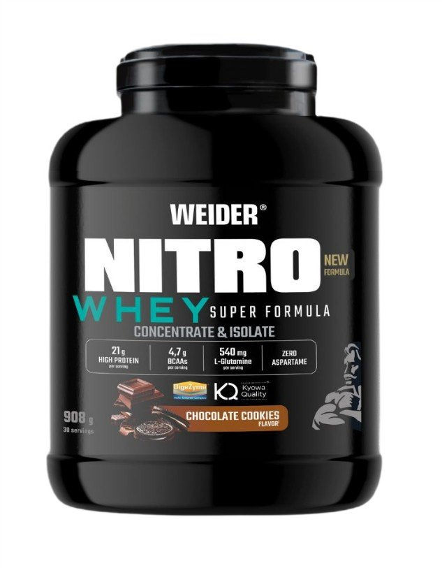 Weider Nitro Whey Super Formula, Chocolate Cookies - 908g