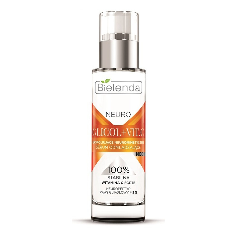 Bielenda Neuro Glicol Eksfoliujące Neuromimetyczne Serum Odmładzające na Noc z Witaminą C 30ml