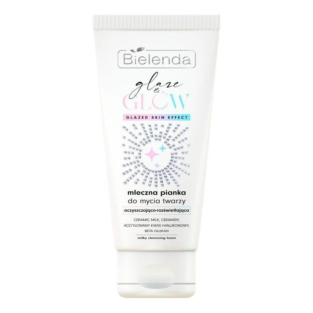 Bielenda Glaze & Glow Mleczna Pianka Do Mycia Twarzy 135g