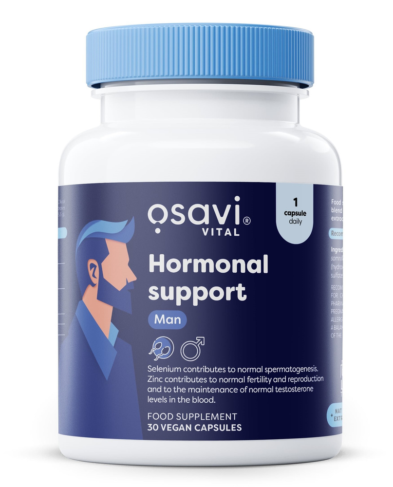 Osavi Hormonal Support Man Wsparcie Hormonalne dla Mężczyzn 30 Wegańskich Kapsułek