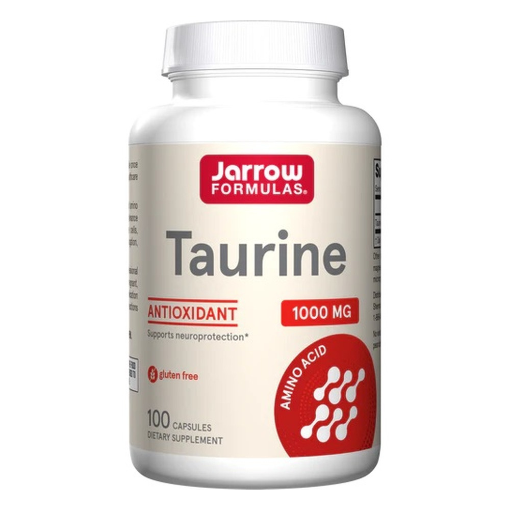Jarrow Formulas Taurine 1000mg for Neuroprotection and Antioxidant Support 100 Capsules