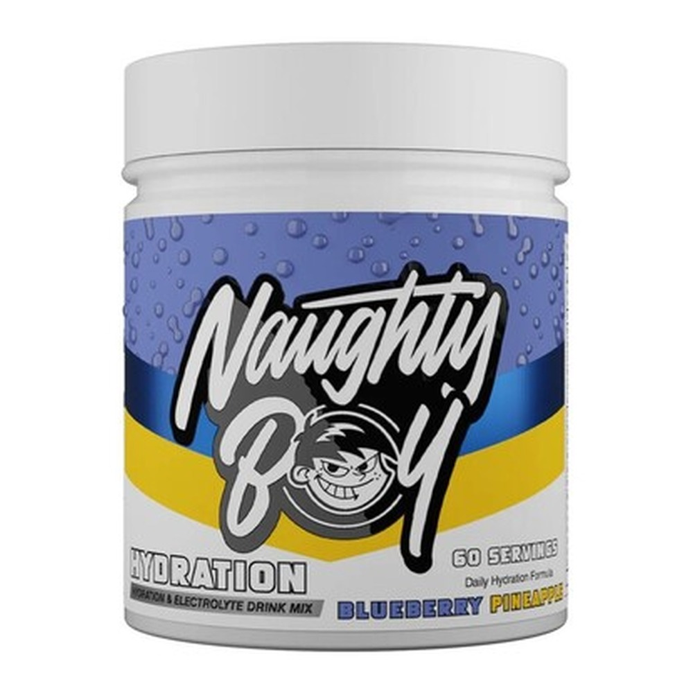 Naughty Boy Hydration Electrolyte Drink Blueberry Pineapple For Hydration 510g