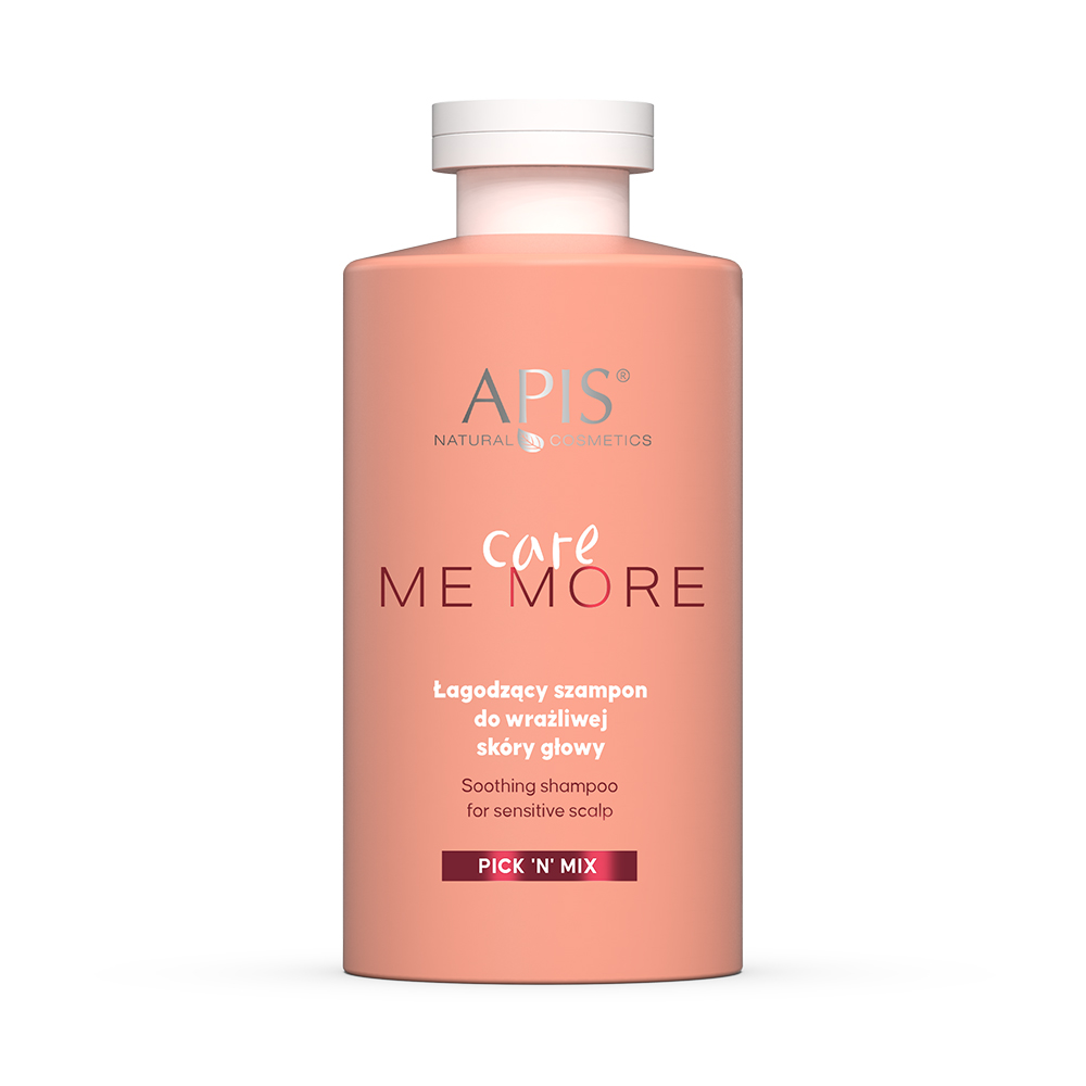 Apis Pick'N'Mix Care Me More Łagodzący Szampon do Wrażliwej Skóry Głowy Skłonnej do Podrażnień 300ml