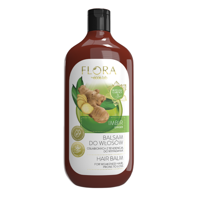 Flora by EcosLab Ginger Balm for Weakened Hair Prone to Loss 500ml