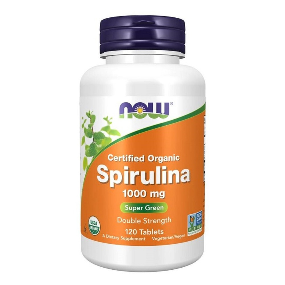 Now Foods Spirulina 1000mg Supports Circulatory System Immune & Detoxification 120 Tablets