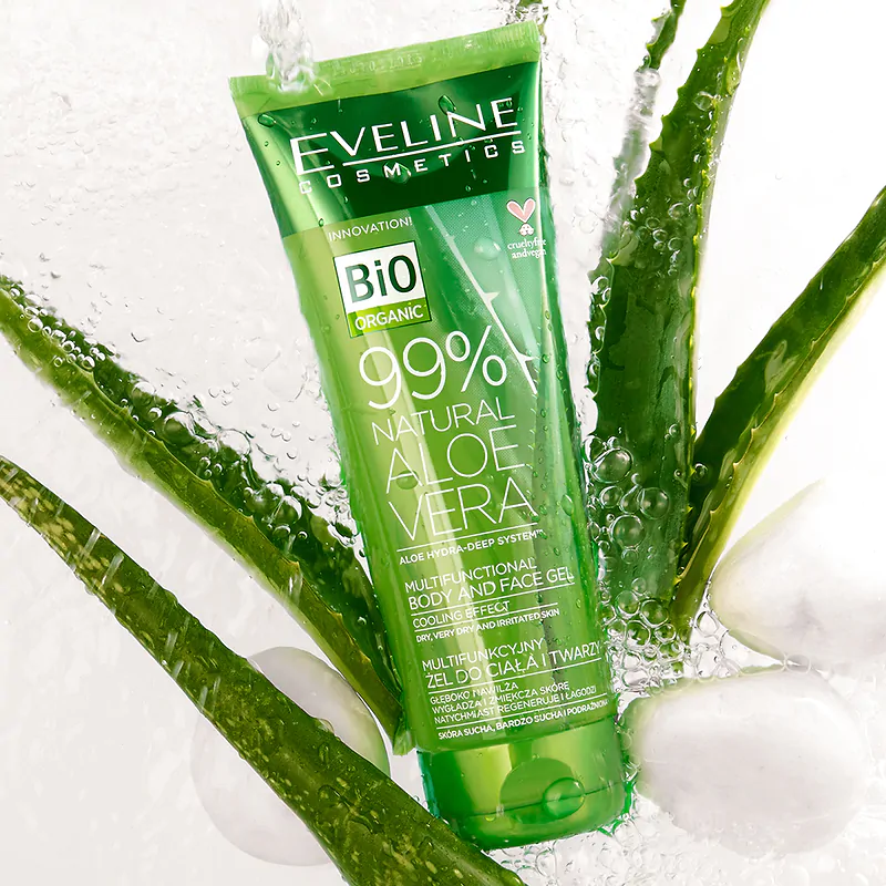 Eveline Aloe Vera Multifunctional Body and Face Aloe Gel 99% 250ml