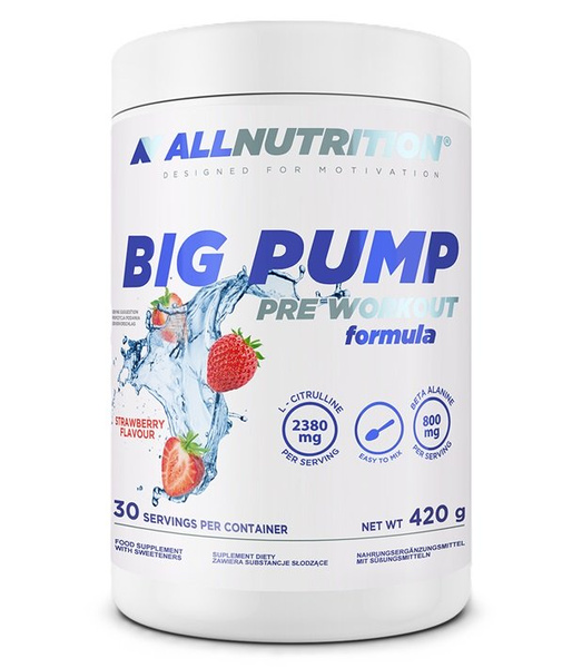 Allnutrition Big Pump Formuła Przedtreningowa Strawberry 420g