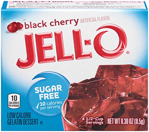 Gelatin Dessert Sugar Free, Black Cherry - 8.5g