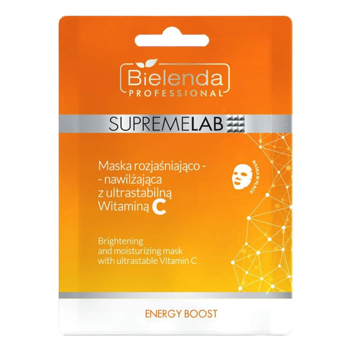 Bielenda SupremeLab Energy Boost Illuminating and Moisturizing Mask with Ultrastable Vitamin C 1 Piece