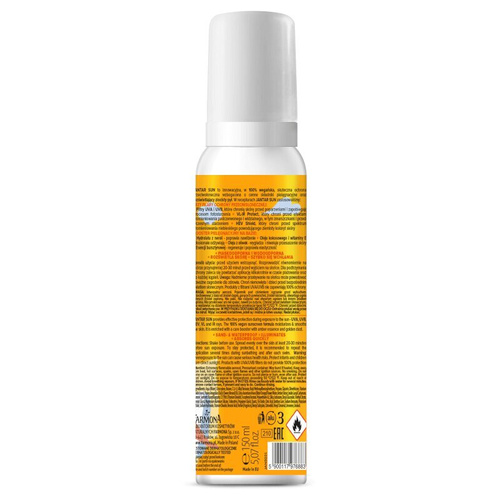 Jantar Sun Bursztynowa Nawilżająca Pianka Ochronna ze Złotym Pyłem SPF 30 150ml