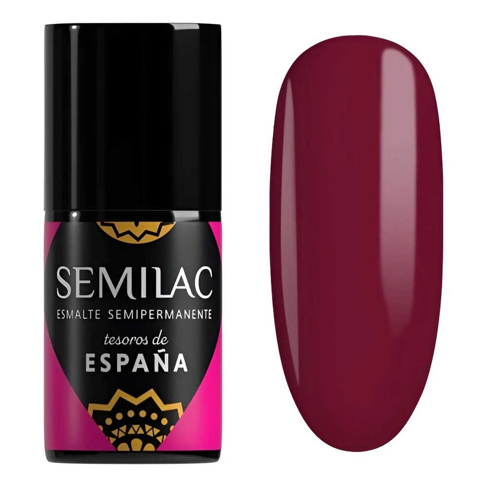 Semilac Treasures of Spain Hybrid Gel Polish 478 Vino Tinto 7ml