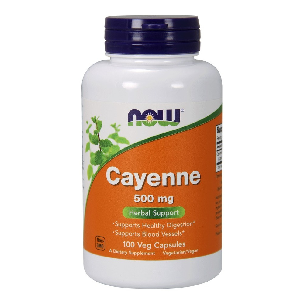 Cayenne, 500mg - 100 vcaps