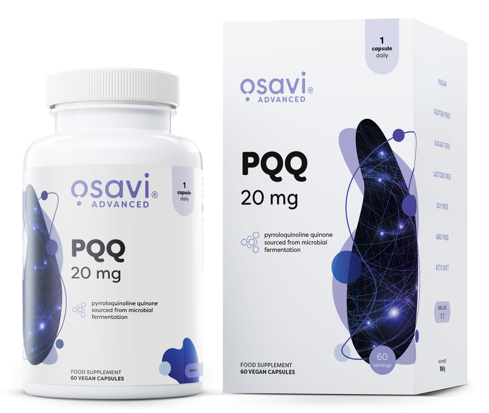 Osavi PQQ 20mg Antioxidant Support 60 Vegan Capsules