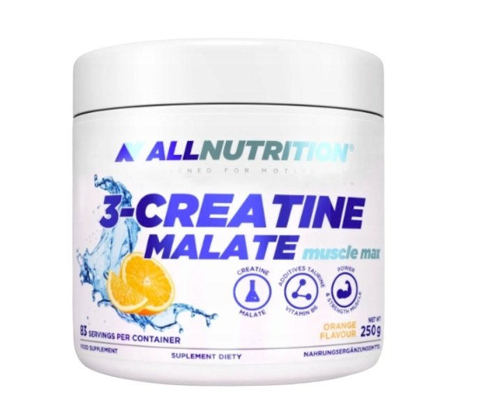 Allnutrition 3-Creatine Malate with Added Taurine and Vitamin B6 Orange 250g