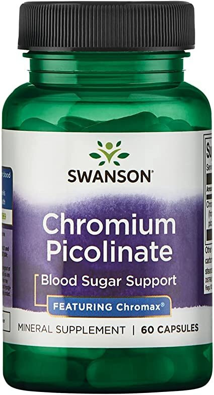 Swanson Chromium Picolinate Featuring Chromax 200mcg 60 Capsules