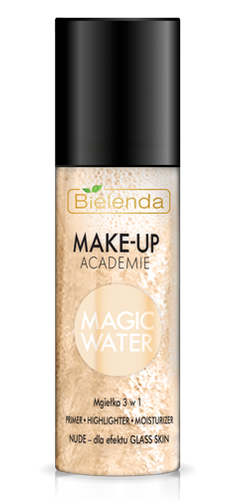 Bielenda Make Up Academie Magic Water Face Mist Highlighter Primer 3in1 Nude 150ml