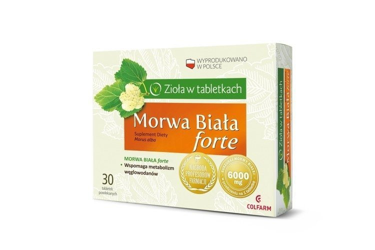 Morwa Biała Forte COLFARM - 30 tabletek  Best Before 30.06.26