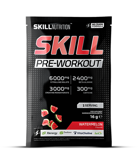 Skill Nutrition Skill Pre-Workout Watermelon 16g 1 serving for energy