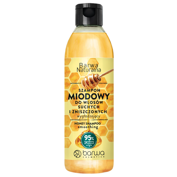 Barwa Natural Smoothing Honey Shampoo for Dry and Damaged Hair 300ml