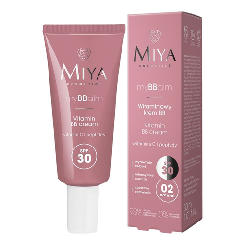 Miya myBBalm Vitamin BB Face Cream with SPF30 No. 02 natural 30ml