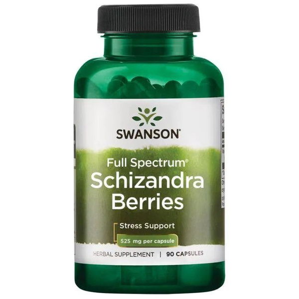 Swanson Full Spectrum Schizandra Berries 525mg 90 Capsules