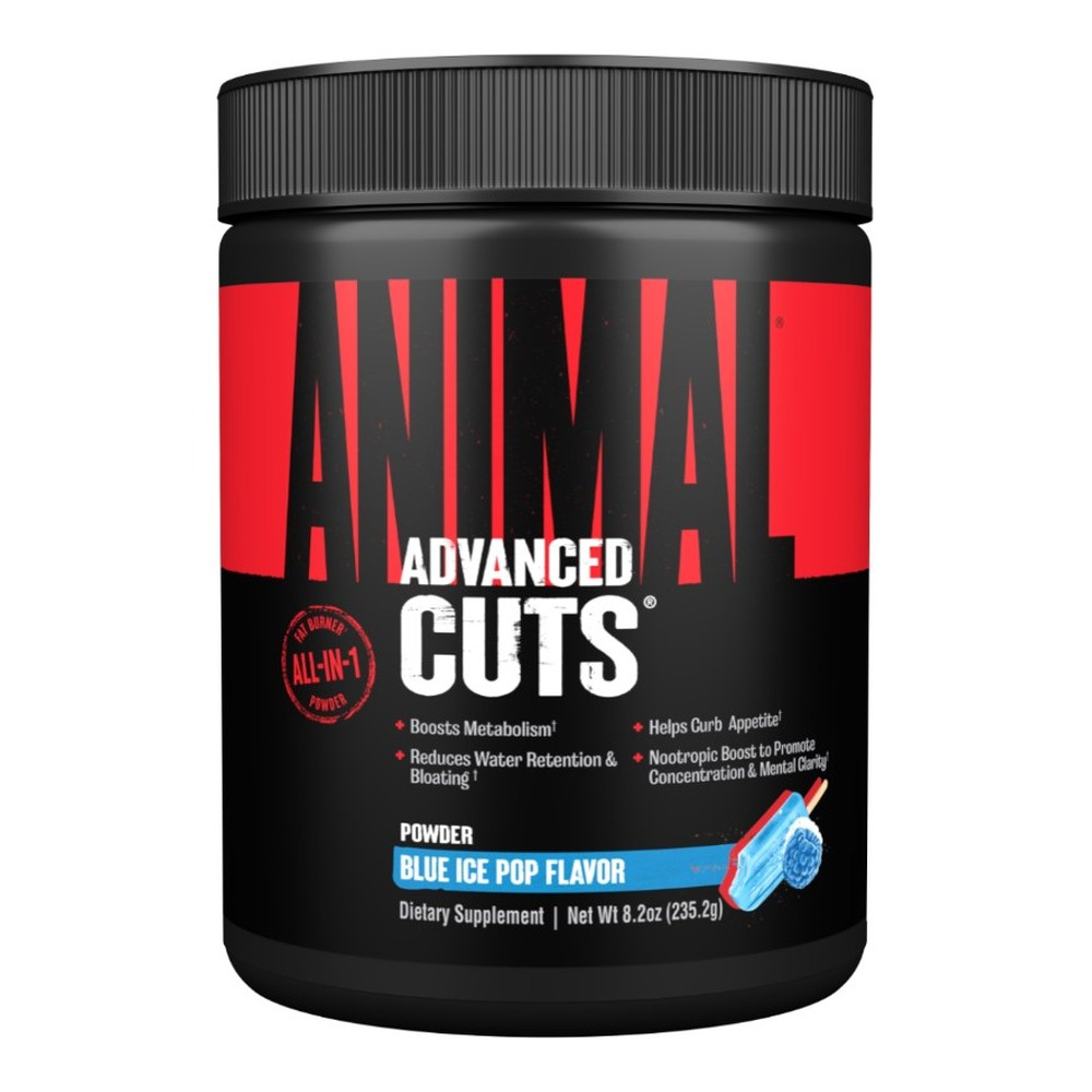 Animal Animal Cuts Termogeniczny Spalacz Tłuszczu w Proszku Blue Ice Pop 235.2g