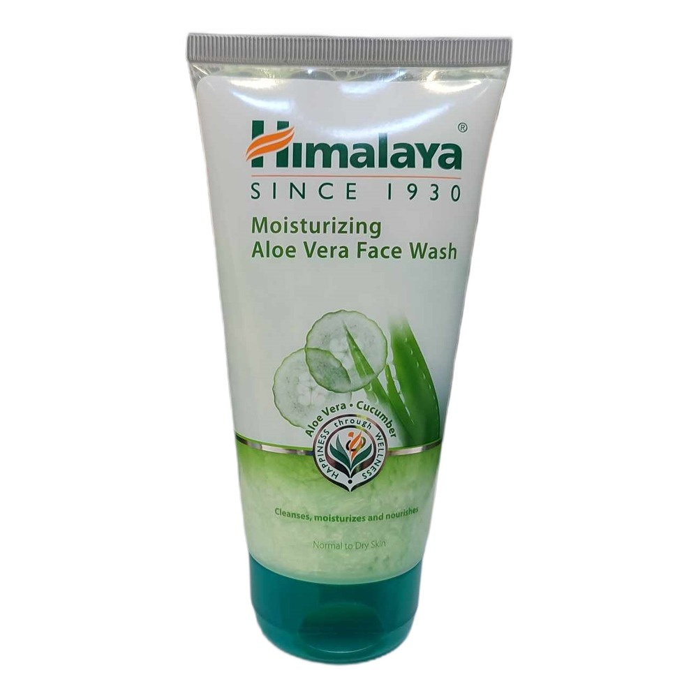 Himalaya Moisturizing Aloe Vera Face Wash for Gentle Cleansing 150ml