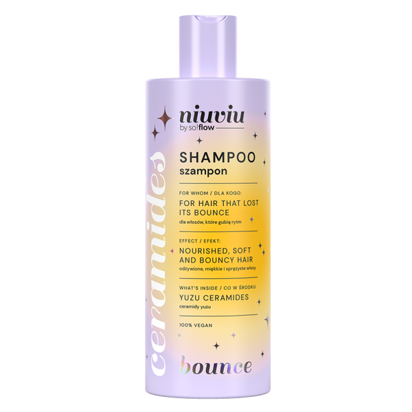 Niuviu Bounce Shampoo for Curly Hair Gentle Cleansing and Curl Enhancement 300ml